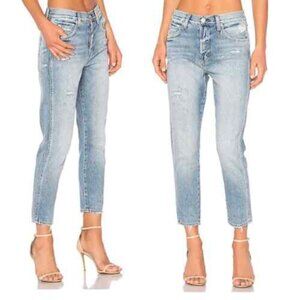 AMO Straight Leg Jean Ace in Starboard Distressed